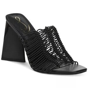 Sam Edelman Black Laurette Block Heel Mules